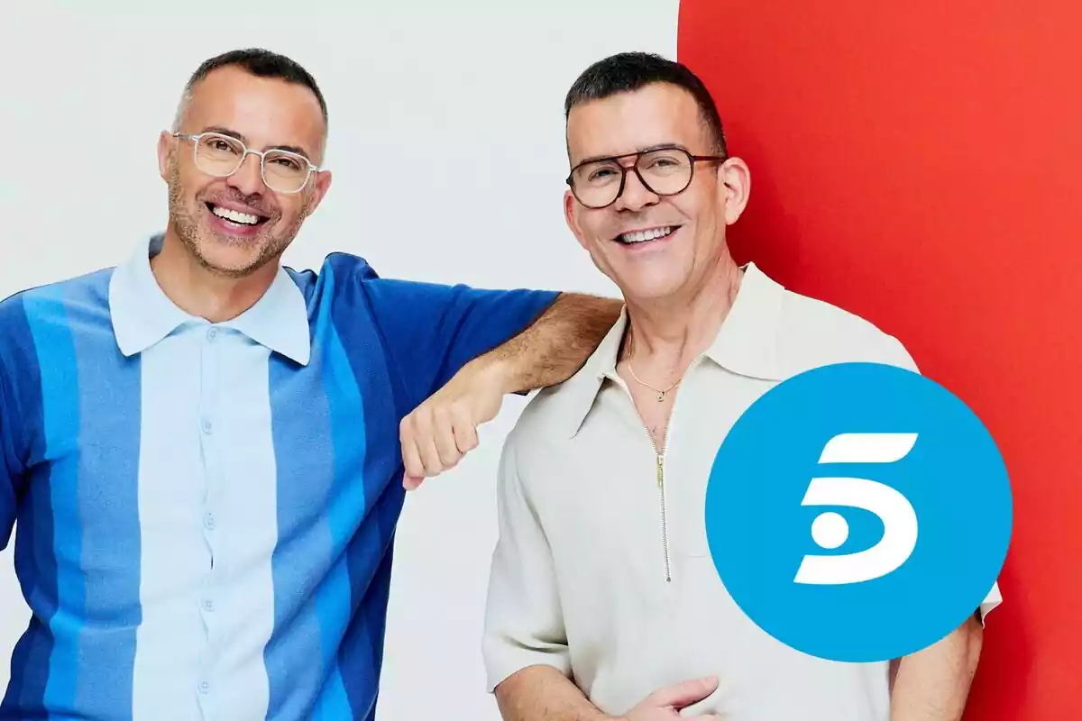 Montaje de Óscar Cornejo y Adrián Madrid con el logo de Mediaset