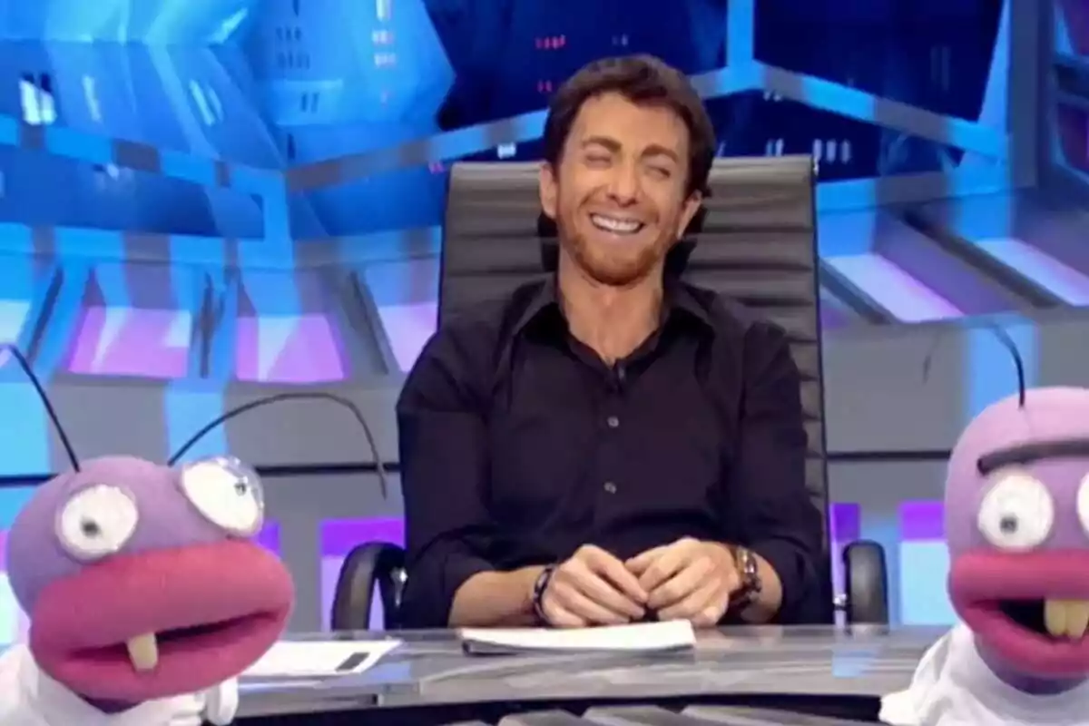 Captura de Pablo Motos en la promo de Cuatro, en los inicios de El Hormiguero Captura de Pablo Motos en la promo de Cuatro, en los inicios de El Hormiguero