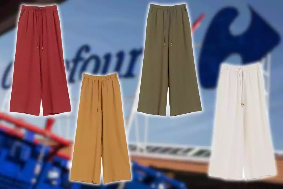 Pantalones de lino de Carrefour Pantalones de lino de Carrefour