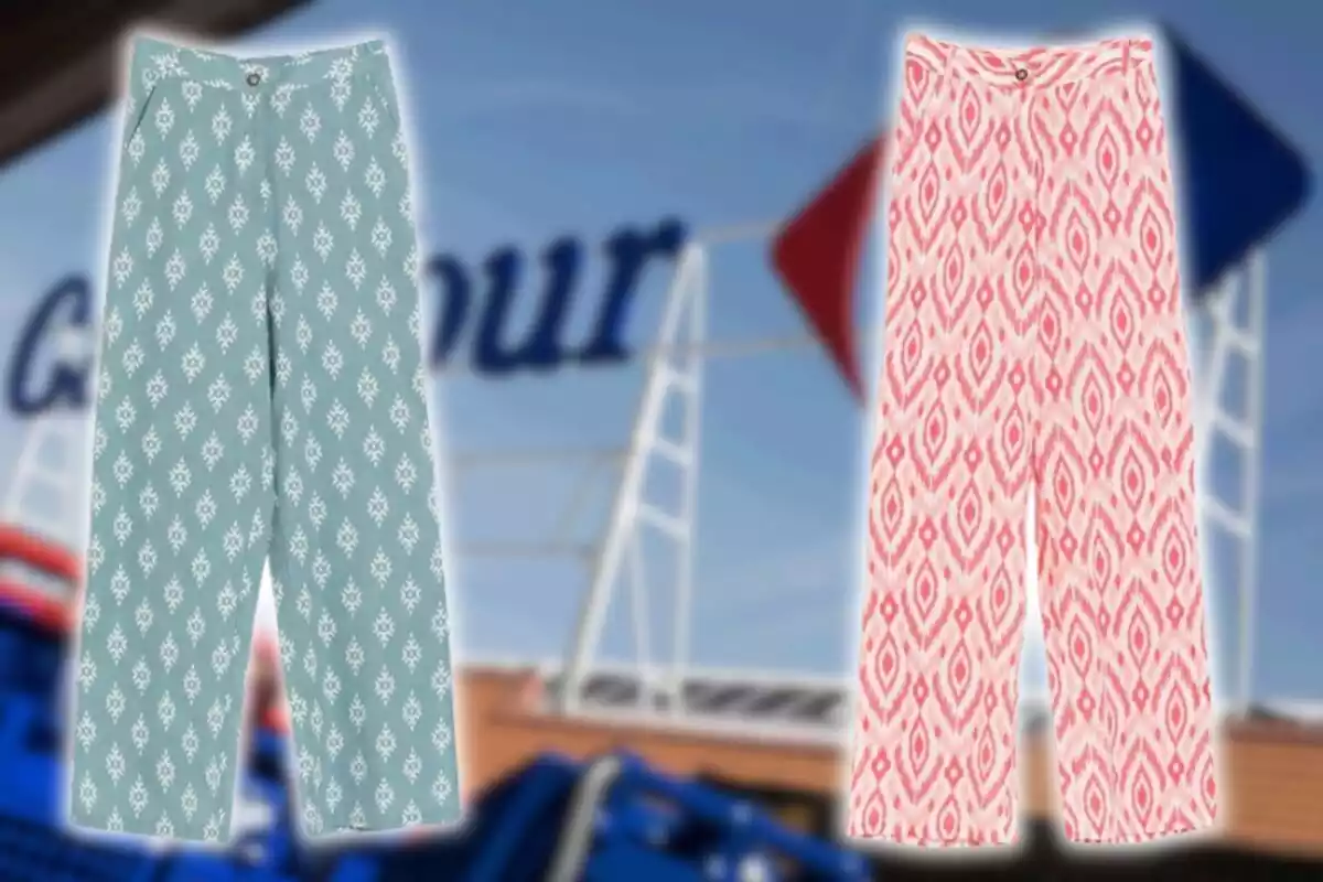 Pantalones rectos de Carrefour Pantalones rectos de Carrefour
