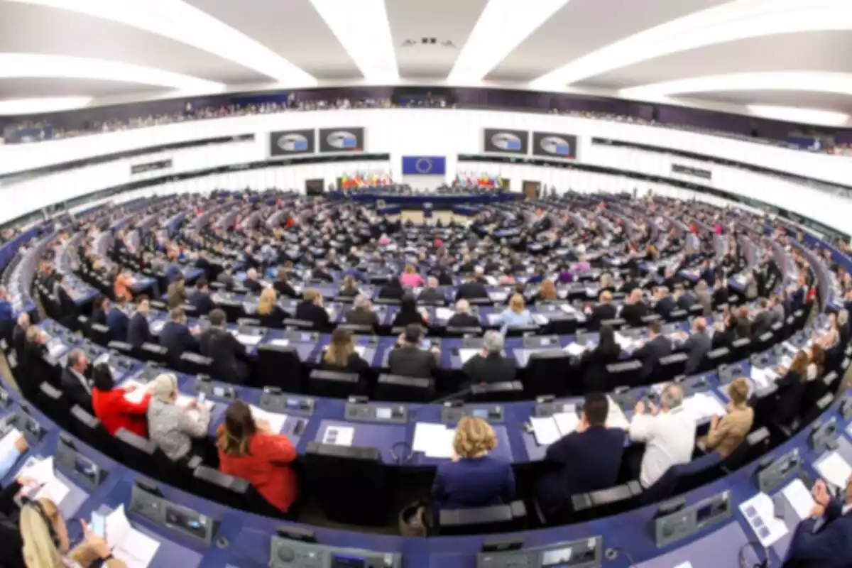 Vista general de una sesión plenaria en el Parlamento Europeo