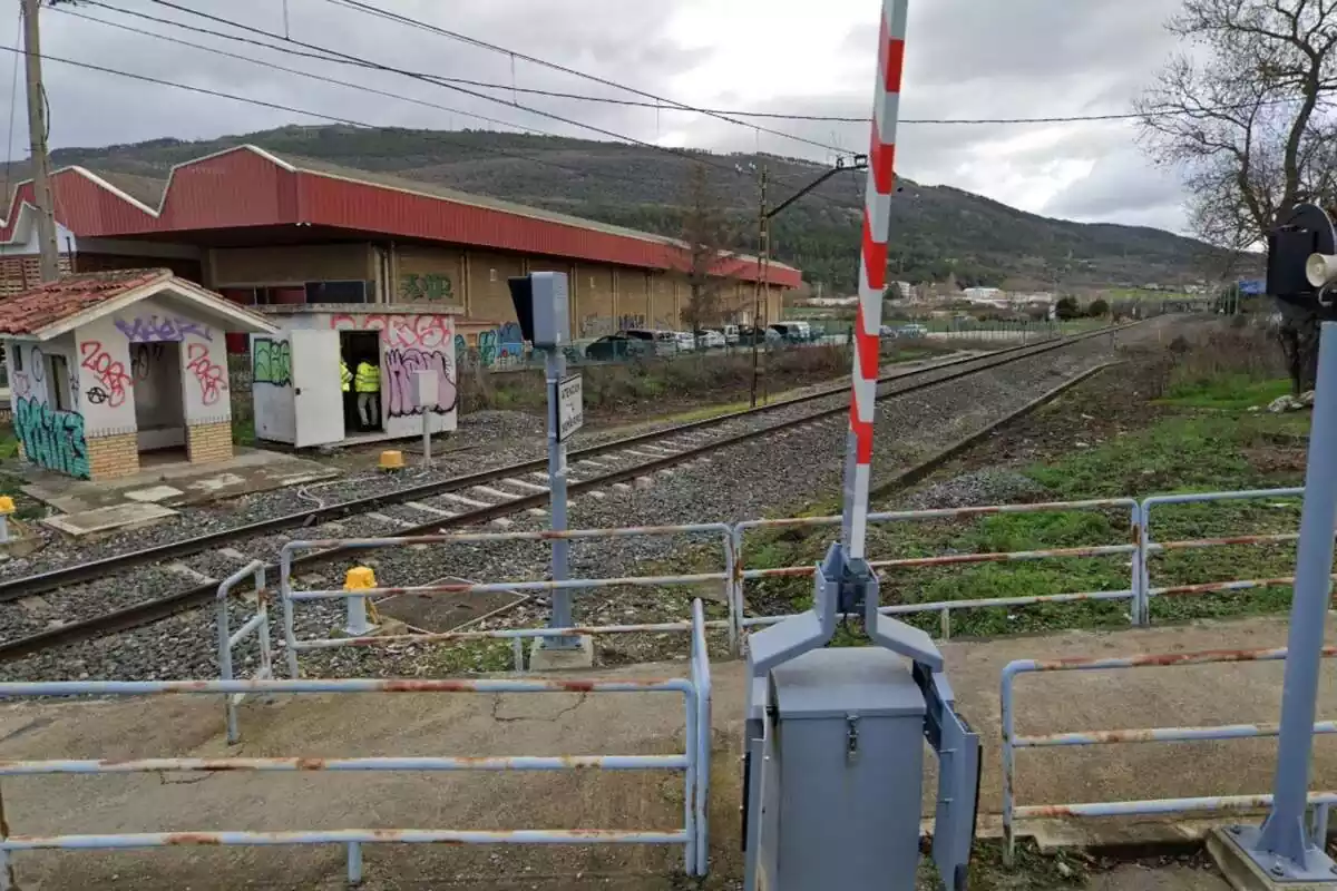 Paso a nivel en Berriozar, Navarra