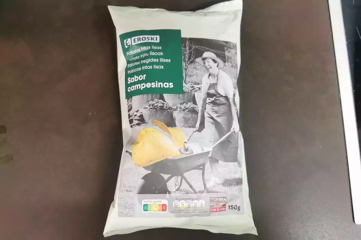 Patatas lisas sabor campesinas de Eroski Patatas lisas sabor campesinas de Eroski