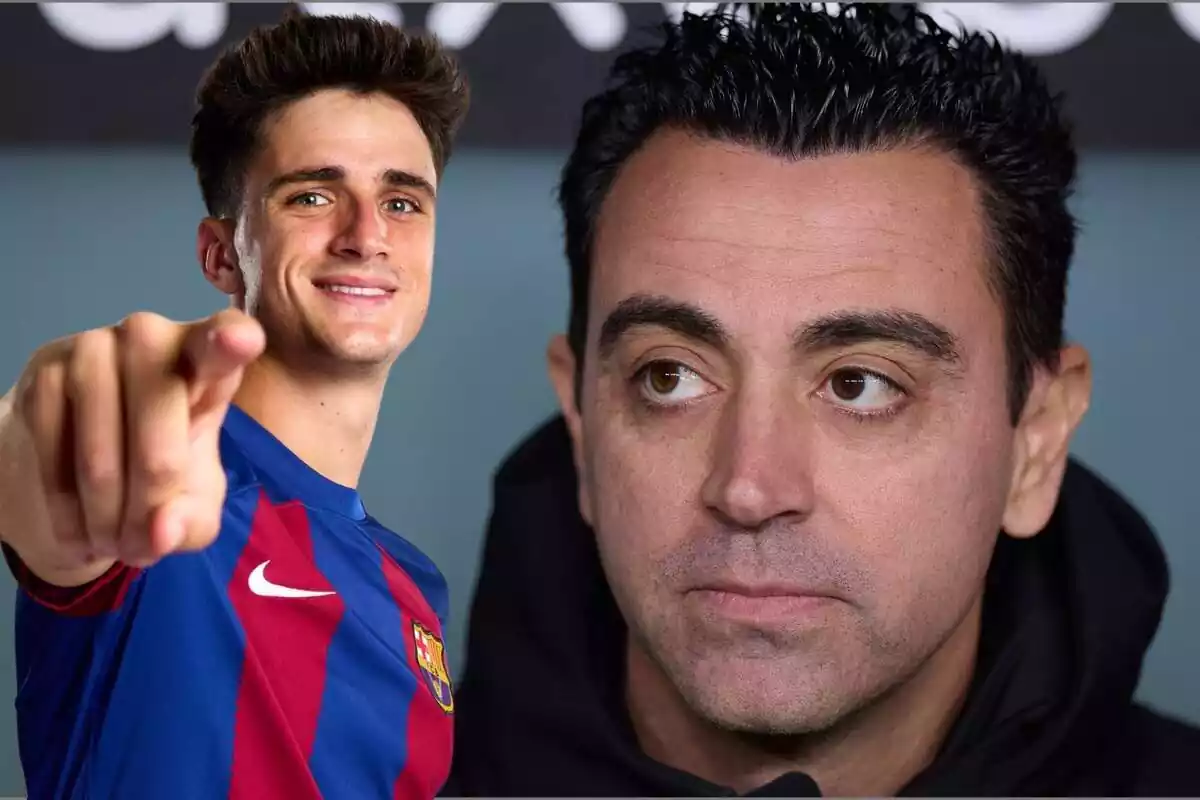 Xavi Hernández y Pau Víctor