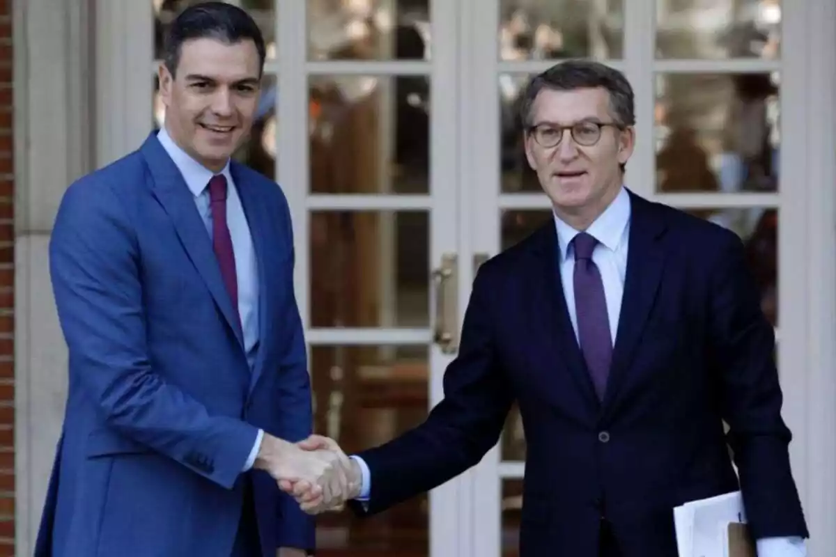 Pedro Sánchez y Alberto Núñez Feijóo Pedro Sánchez y Alberto Núñez Feijóo