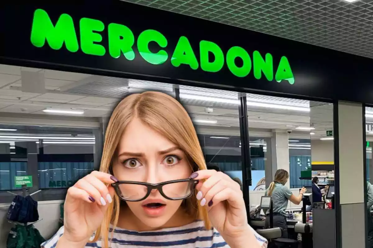 Mujer sorprendida por Mercadona