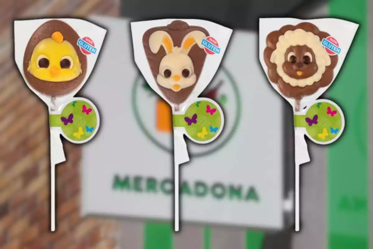Piruletas de chocolate de Pascua de Mercadona Piruletas de chocolate de Pascua de Mercadona