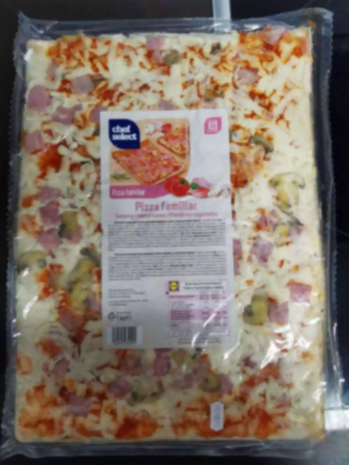 Pizza familiar de Lidl envase Pizza familiar de Lidl envase