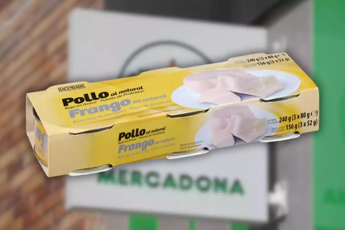 Pollo al natural enlatado de Mercadona Pollo al natural enlatado de Mercadona