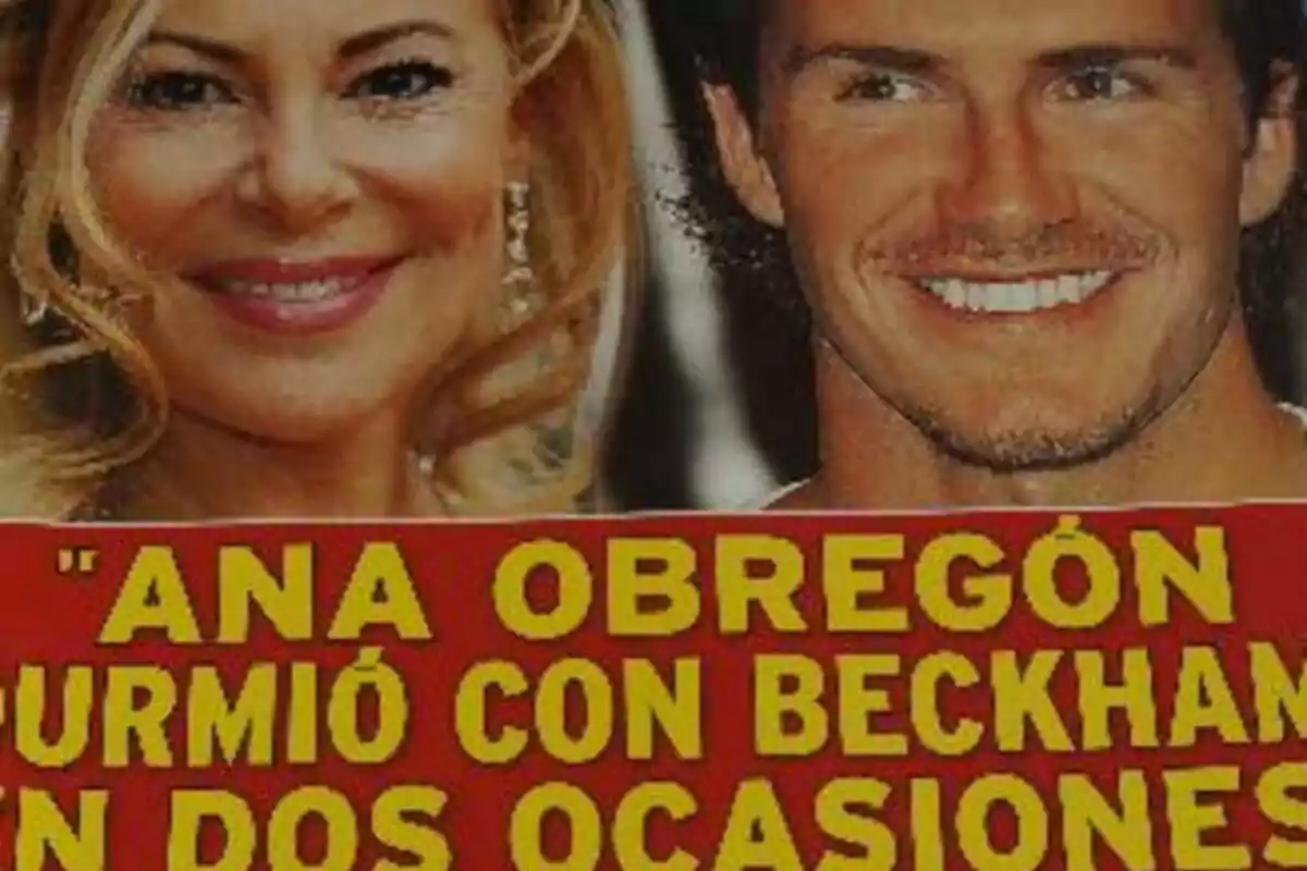 Portada de '¡Sorpresa!' con Ana Obregón y David Beckham Portada de '¡Sorpresa!' con Ana Obregón y David Beckham