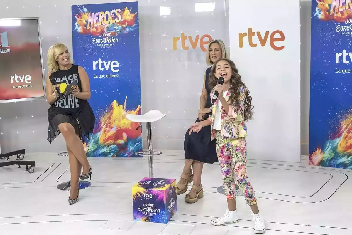 Presentación de Sandra Valero como representante de Eurovisión Junior en RTVE Presentación de Sandra Valero como representante de Eurovisión Junior en RTVE