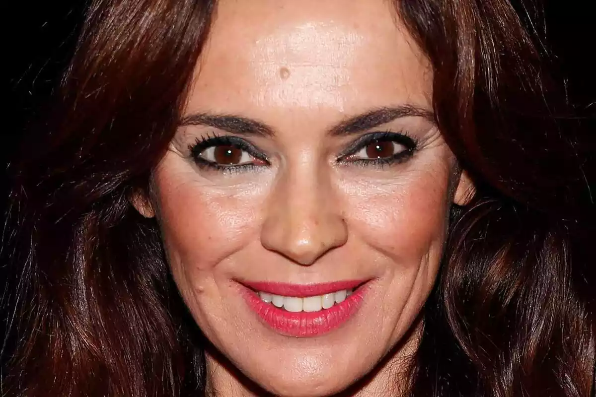 Primer plano de Olga Moreno con rostro muy feliz en 'GH VIP'