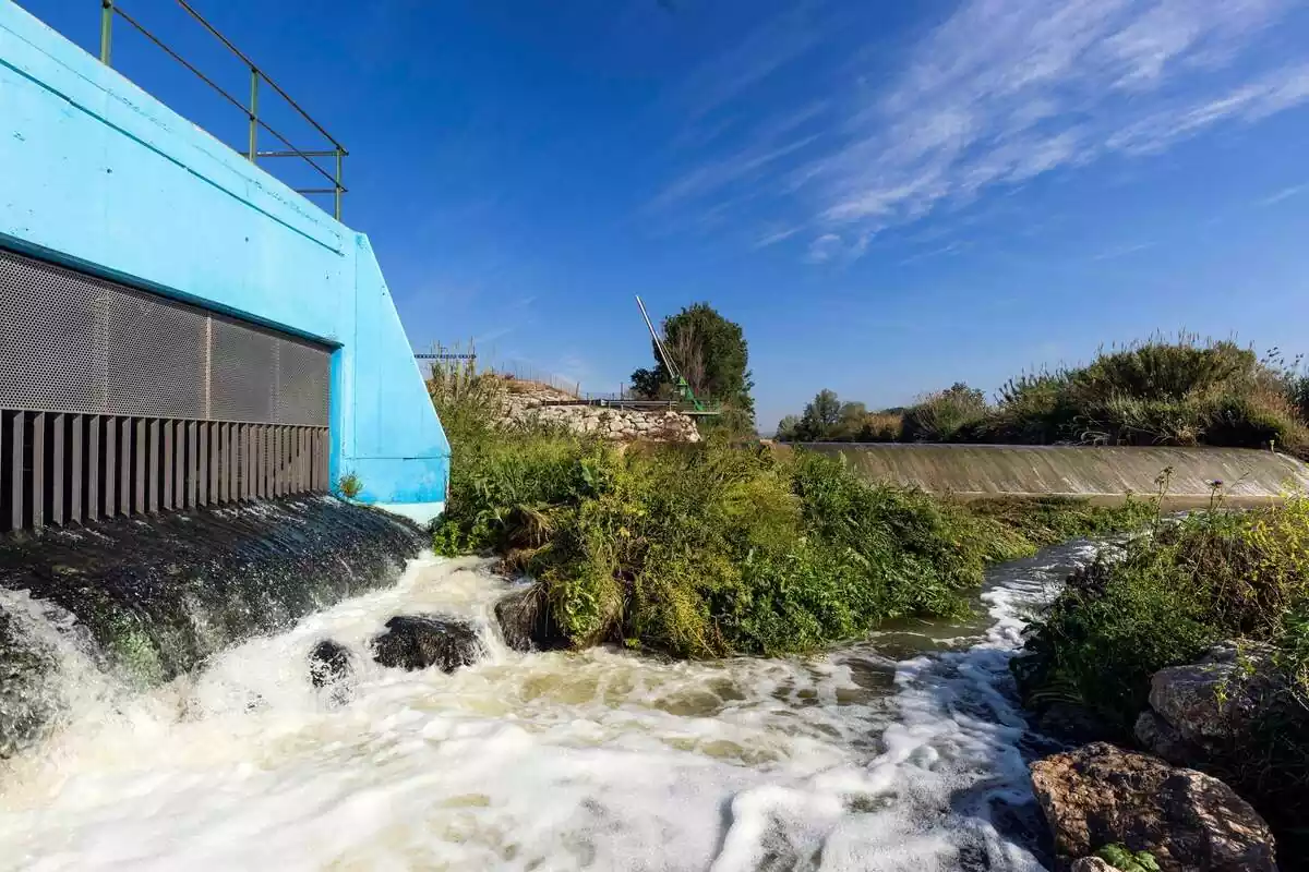 Plano general del punto de captación de agua regenerada en el río Llobregat en Molins de Rei Plano general del punto de captación de agua regenerada en el río Llobregat en Molins de Rei