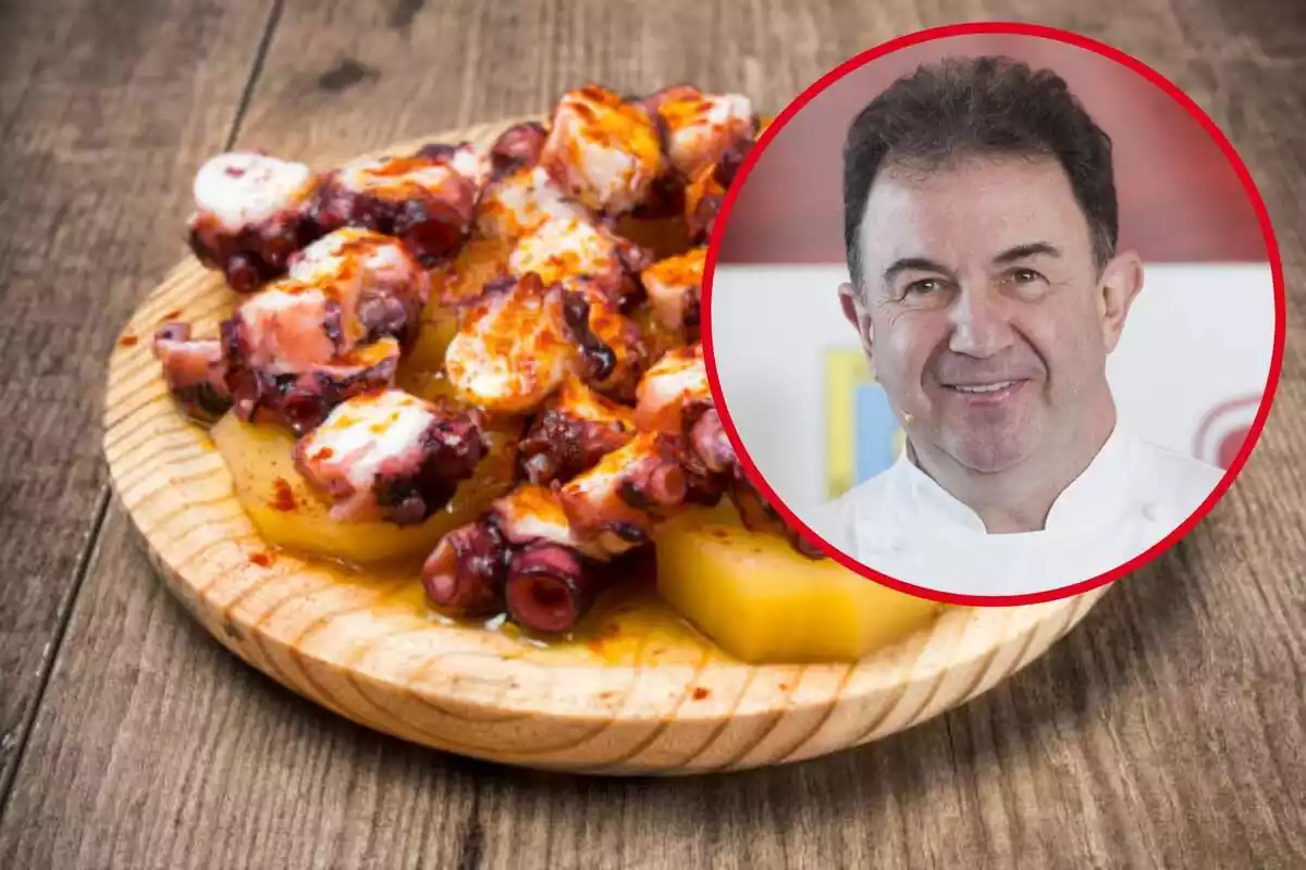 Pulpo a la gallega cocinado por Martín Beresategui