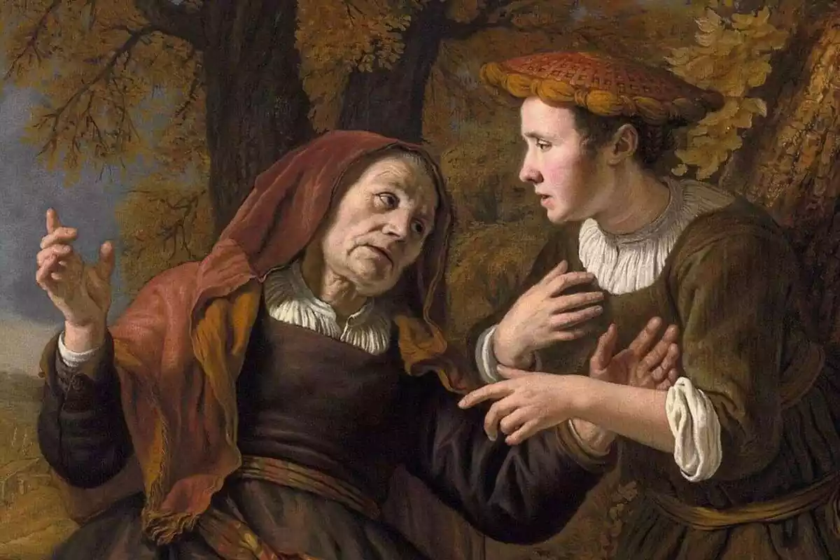 Cuadro de Jan Victors (1653), en el que aparecen Noemí y Rut, de camino a Judá