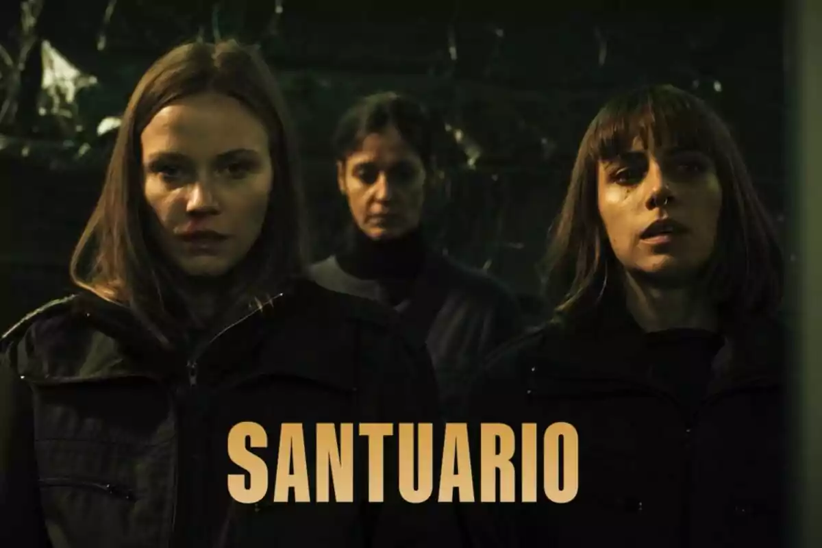 Captura de Aura Garrido y Lucía Guerrero como protagonistas de Santuario, nueva serie de atresplayer