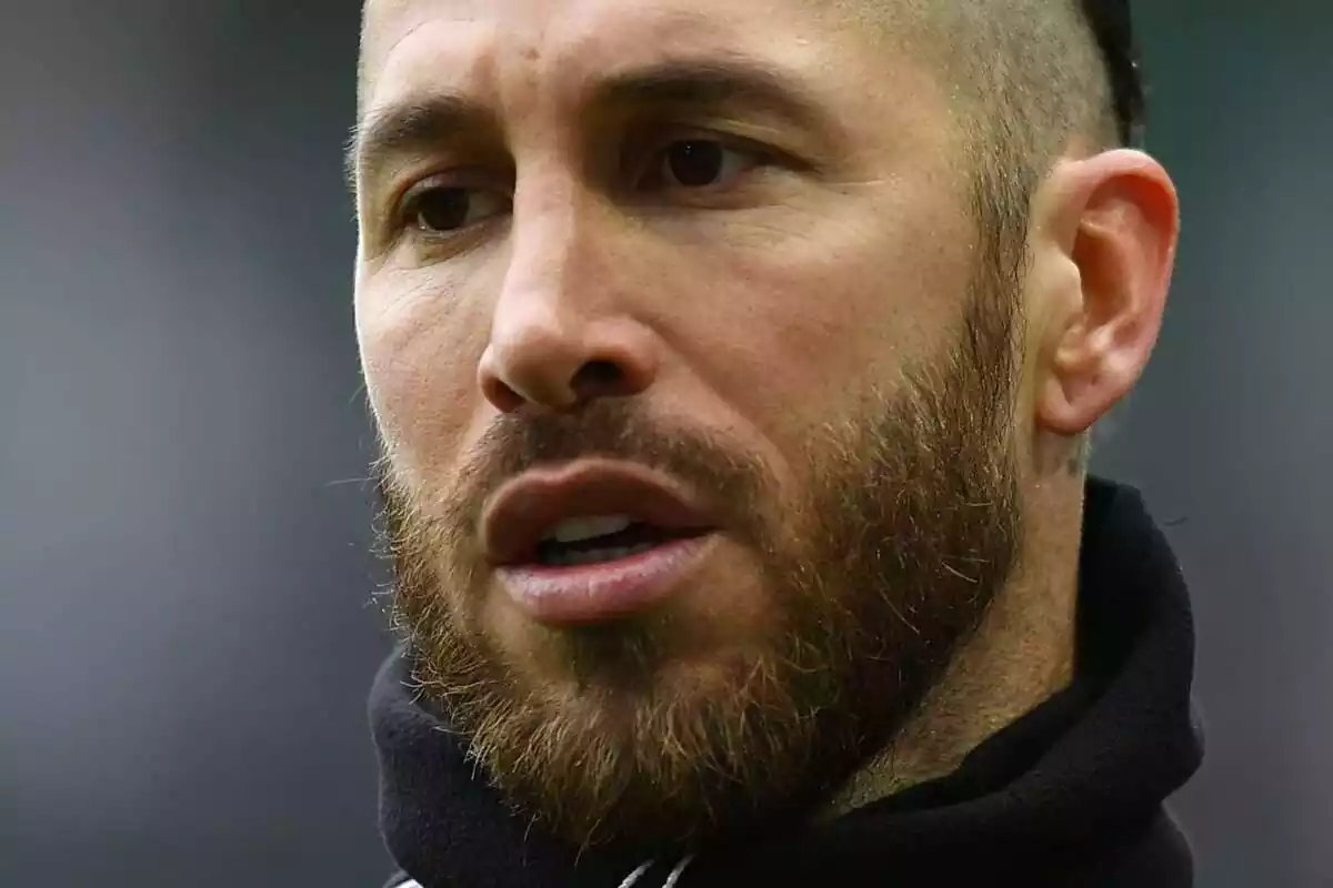 Sergio Ramos en primer plano