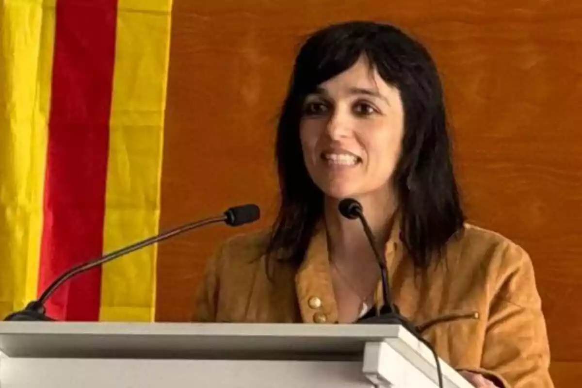 SIlvia Orriols en el mitin de Tarragona