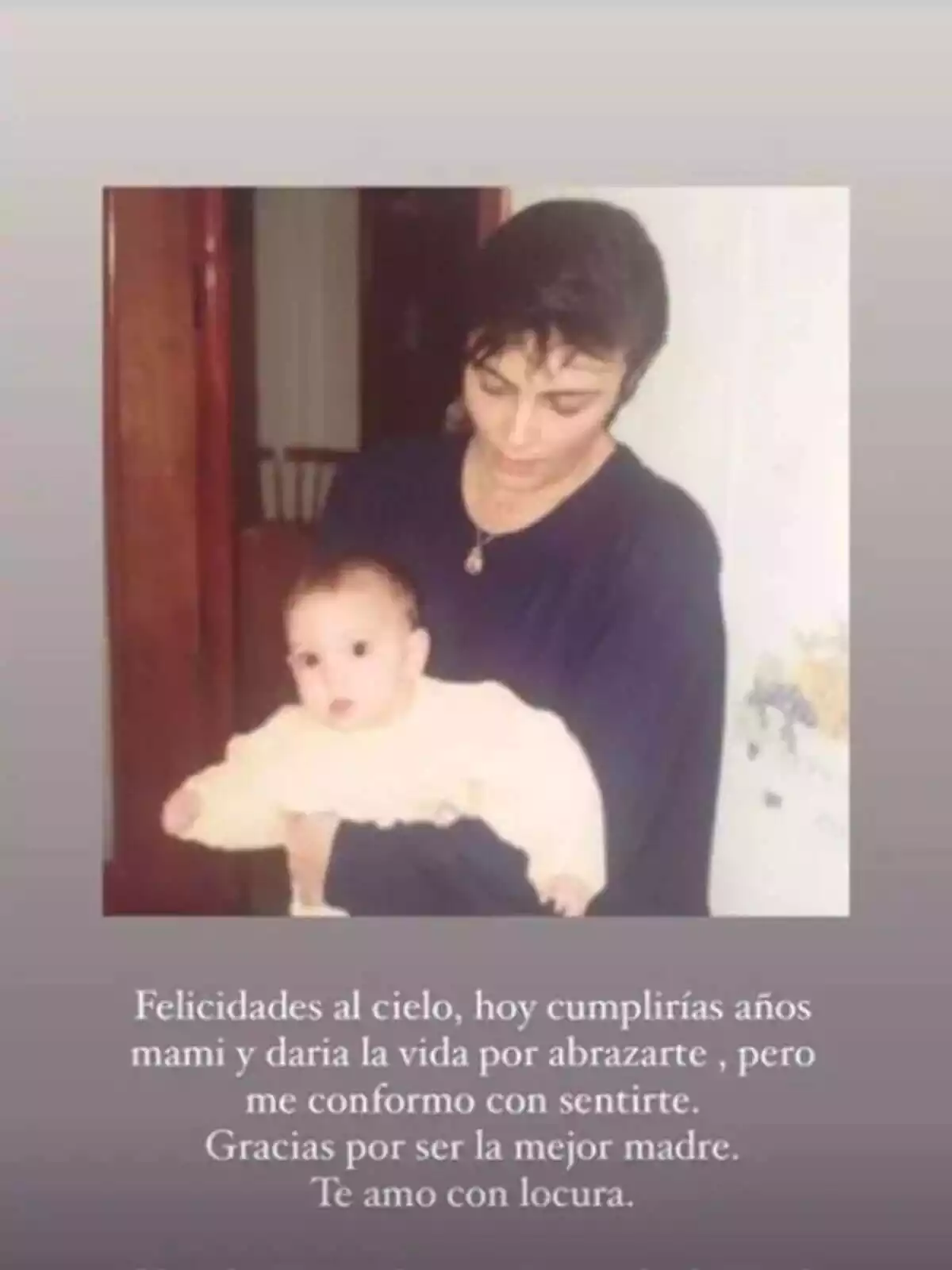 Storie del mensaje de Irene Rosales por el cumpleaños de su madre Storie del mensaje de Irene Rosales por el cumpleaños de su madre