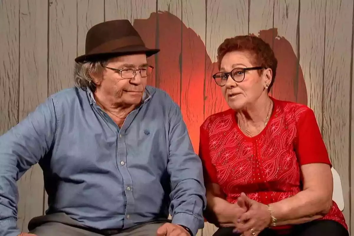 Captura de Juan y Toñi en su cita en First Dates de Cuatro