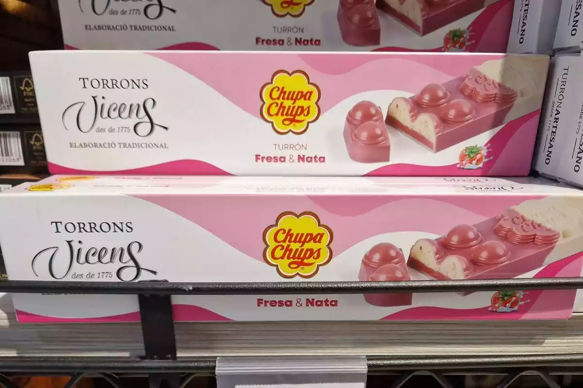 Turrón de chupachups de la marca Vicens