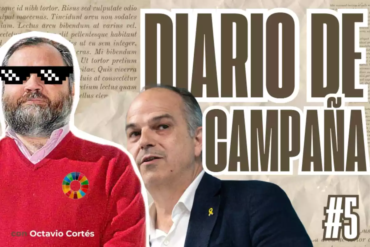 Portada del diario de campaña de Octavio Cortés con Jordi Turull