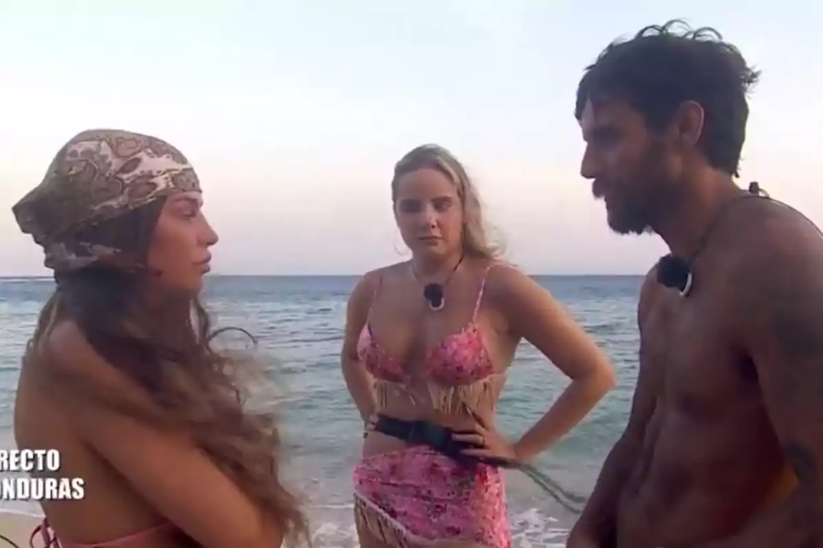 Reencuentro de Manuel González con Gabriella y su hermana en 'Supervivientes'