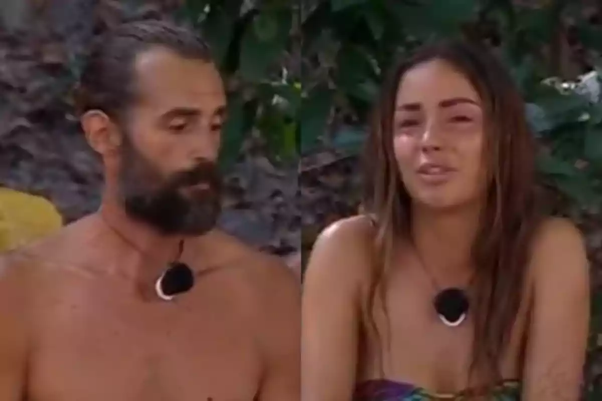Álex y Anita Williams en 'Supervivientes'