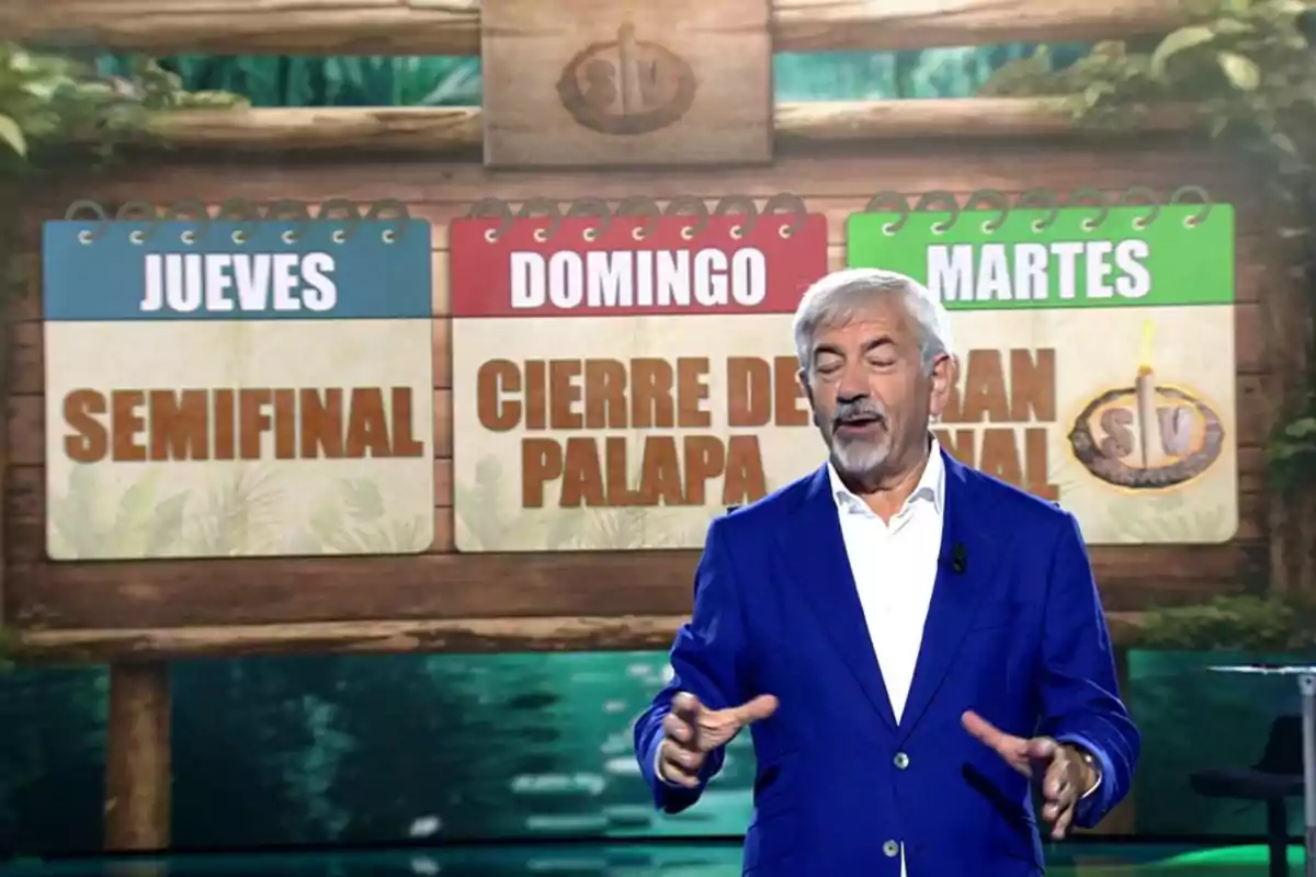 Carlos Sobera anuncia la gran final de 'Supervivientes 2025' Carlos Sobera anuncia la gran final de 'Supervivientes 2025'
