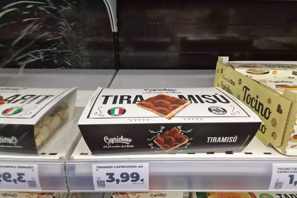 Última unidad del tiramisú de Dia