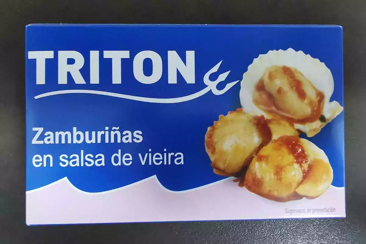 zamburiñas en salsa de vieira de la marca Tritón zamburiñas en salsa de vieira de la marca Tritón