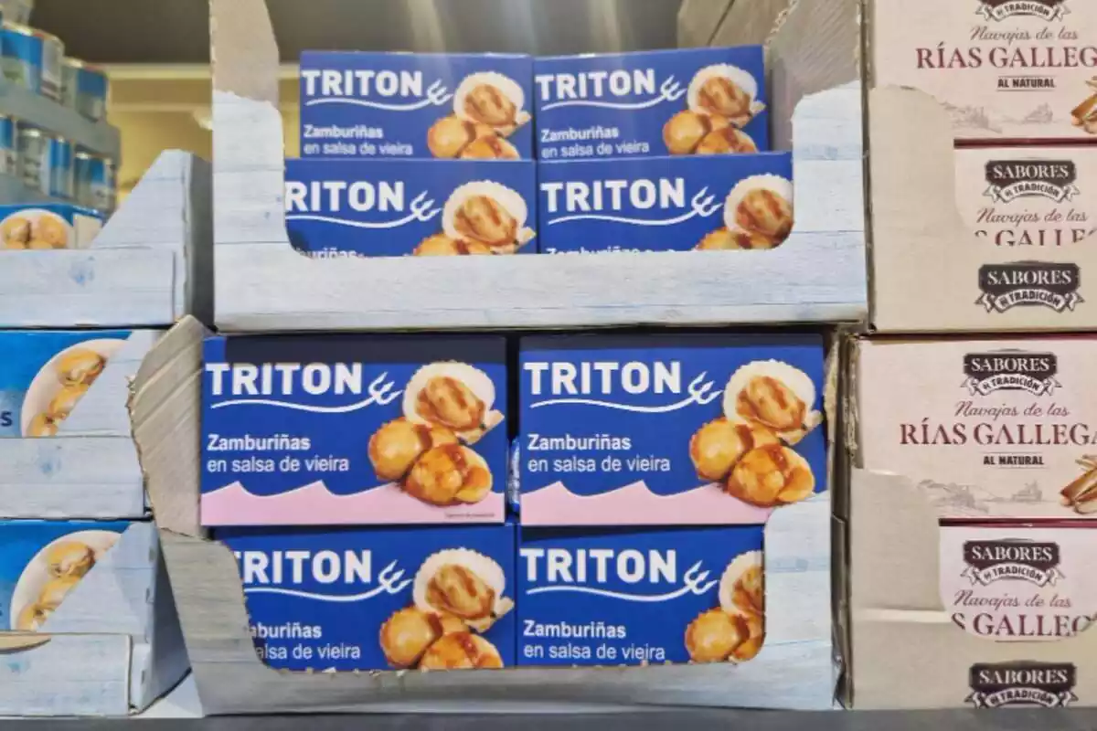 Zamburiñas en salsa de vieiras de la marca Tritón Zamburiñas en salsa de vieiras de la marca Tritón